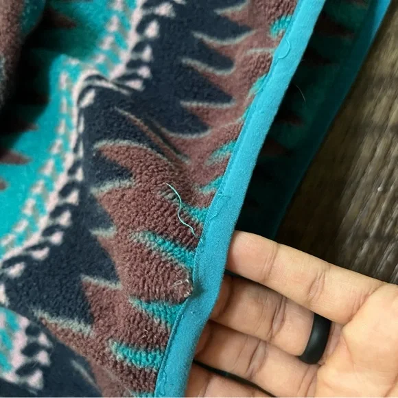 Patagonia Synchilla snap T laughing waters Aztec brown fleece pullover M read - Picture 6 of 16